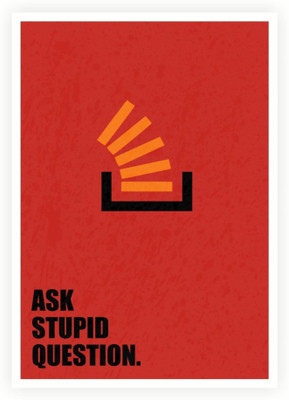 

PW Ask Stupid Question Business Quotes Wall Poster 13*19 inches Matte Finish Paper Print(19 inch X 13 inch, Rolled)