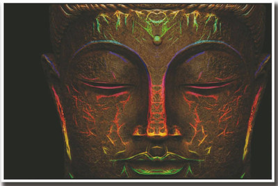 

Buddha face with different colors Poster POSTER PRINT ON 13X19 INCHES 3D Poster(13 inch X 19 inch, Rolled)