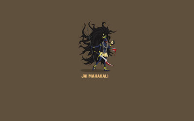 

mahakali wall POSTER PRINT ON 13X19 INCHES 3D Poster(13 inch X 19 inch, Rolled)