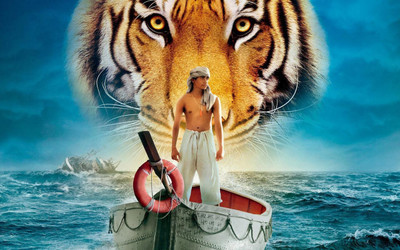 

the man and tiger wall POSTER PRINT ON 13X19 INCHES Paper Print(19 inch X 13 inch, Rolled)