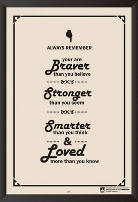 

PW Braver Stronger And Smer Special Wall Poster 13*19 inches Matte Finish Paper Print(19 inch X 13 inch, Rolled)