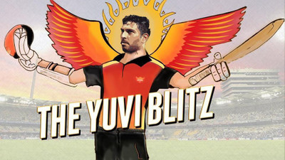 

Yuvraj Singh Poster POSTER PRINT ON 13X19 INCHES Paper Print(19 inch X 13 inch, Rolled)