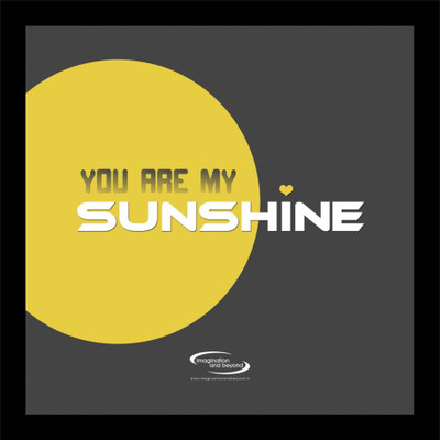 

PW Valentines Day Special You Are My Sunshine Wall Poster 13*19 inches Matte Finish Paper Print(19 inch X 13 inch, Rolled)