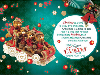 

MERRY CHRISTMAS POSTER FINE QUALITY O POSTER PRINT ON 13X19 INCHES Paper Print(19 inch X 13 inch, Rolled)