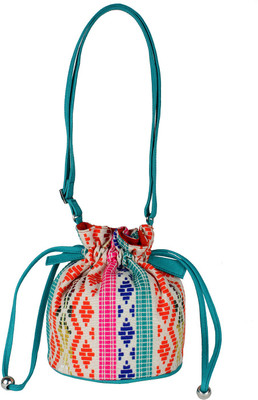 

Tash Creations Sling Bag Potli(Multicolor)