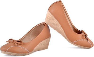 

PIPILIKA Queen 113.237 Brown Trendy High Heel Wedges Belly Shoe for Women Bellies For Women(Brown