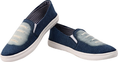 

tryfeet Light Blue Laofers Casuals For Women(Blue