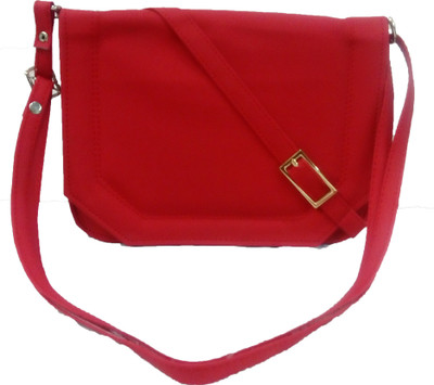 

Panache Women Casual Red Leatherette Sling Bag