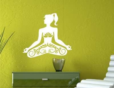 

Wall Guru  Home Décor wall Sticker(Pack of 1, White
