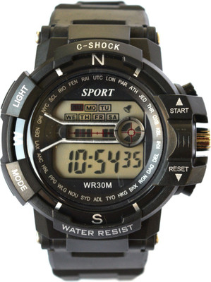 VITREND ™ C-Shock Water Resist-Cold Back Light-Stander Display -003-Sports Digital New Watch - For Men