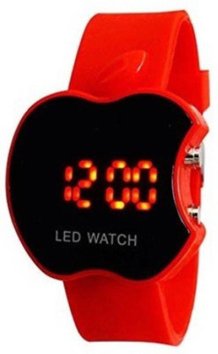 View Nx Plus 127 Sport Apple Shape Red Color Digital Kid Watch  - For Boys & Girls Wrist Watches Price Online(Nx Plus)