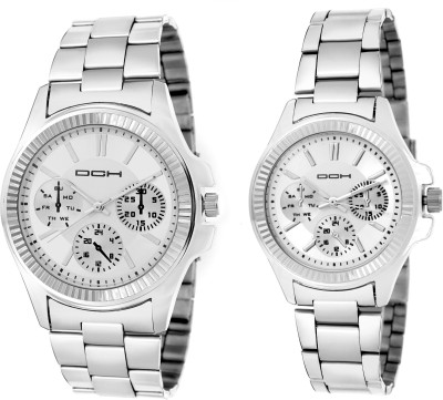 DCH Exclusive Silver Couple Watch  - For Couple   Watches  (DCH)