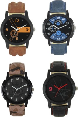 SVM Best Designer Fancy Attractive Watch - For Men & Women (Pack Of 4) Watch  - For Men   Watches  (SVM)