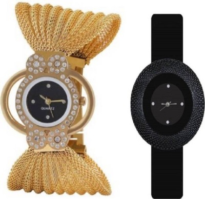 Ismart miss Perfect Black and zullo golden Black dial Watch  - For Girls   Watches  (Ismart)