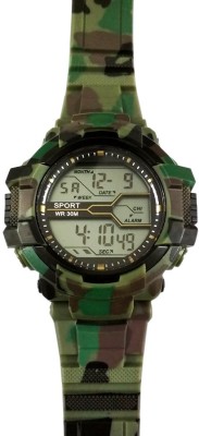 Awiser R30 Army Digital Alarm Dual DateTime Green Watch  - For Men   Watches  (Awiser)