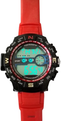 Awiser Dual Time Alarm Digital Analog Black Chronograph Watch  - For Men   Watches  (Awiser)