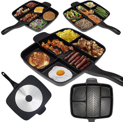 

Online World MAGIC PAN 5 IN 1 - RE-HEAT/COOK/SMALL PORTION'S/ - USEFUL FOR ONE PERSON USE HIGH EUROPEAN QUALITY Airfryer Grill Pan