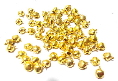 

GOELX Golden Ghungroo for Jewellery Making/Hanging & Craft Work