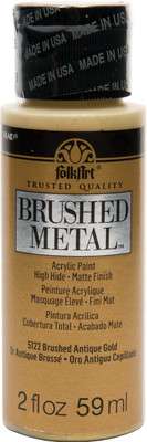 

Plaid Craft Folkart Brushed Metallics 2Oz - Antique