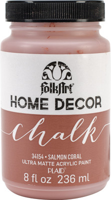 Plaid Craft Folkart Home Decor Chalk Paint 8Oz - Salmon Coral