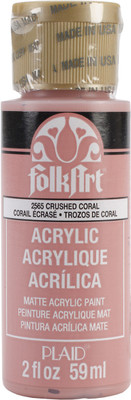 

Plaid Craft Folkart Acrylic Paint 2Oz - Crushed Coral