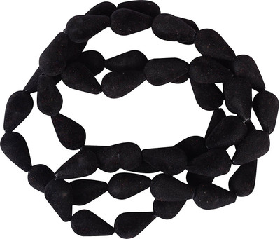 

GOELX Velvet Wood Sujini Black Beads for Jewellery Making/Decorations/Art & Craft, pack of 20 beads