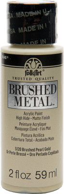 

Plaid Craft Folkart Brushed Metallics 2Oz - Pearl