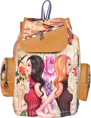 

FighterBulls Girl's Casual / College 10 L Backpack(Tan)