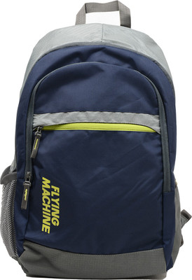 

Flying Machine FMSB0043 24 L Laptop Backpack(Grey, Blue), Multicolor