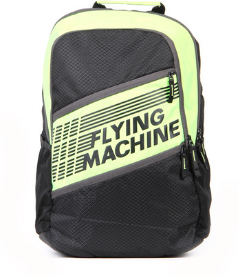 

Flying Machine FMLO8073 24 L Laptop Backpack(Black, Green)