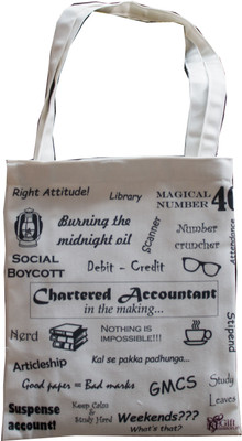 

GiftStation CA in the making Tote Bags Shoulder Bag(White, 3 L)