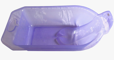 

RAREERAM BABY BATHTUB, PORTABLE - LIGHT BLUE TRANSPARENT WITH INBUILT BABY SUPPORT(Multicolor)