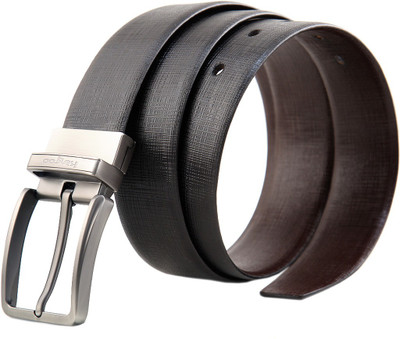 

Kangoo Men & Women Formal Brown, Black Genuine Leather Reversible Belt, Black;brown
