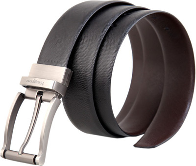 

Kangoo Men & Women Formal Brown, Black Genuine Leather Reversible Belt, Black;brown