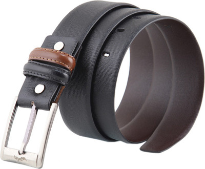 

Kangoo Men & Women Formal Brown Genuine Leather Reversible Belt, Black