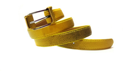 

ARUNITA Women Casual Yellow Artificial Leather Belt