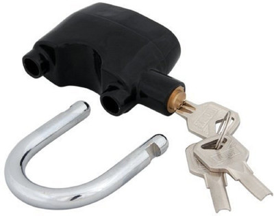 

Online World Alarm Padlock Electronic Alarm Lock for Door/Bicycle/Motorbike - Black Bicycle Lock