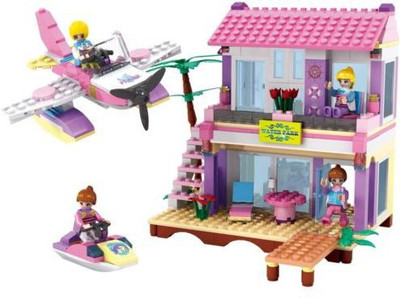 

Generic 423PCS COGO Dreamly Fairly Building Brick Blocks DIY Beach Villa Sets Toys(Multicolor)