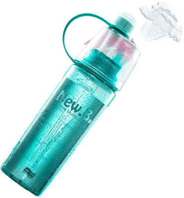 

VibeX ™ Spray Mist Squeeze Protable Water Bottle 600 ml Sipper(Pack of 1, Blue)