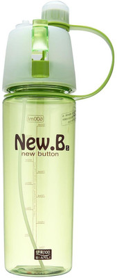 

VibeX ™ Spray Mist Squeeze Protable Water Bottle 550 ml Sipper(Pack of 1, Green)