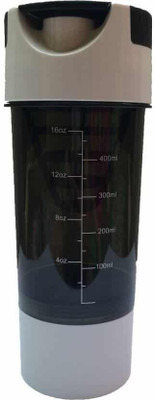 

VibeX ™ Perfect Fit Top Famous Selling Protein Bottles Cyclone 500 ml Shaker(Pack of 1, Pink)