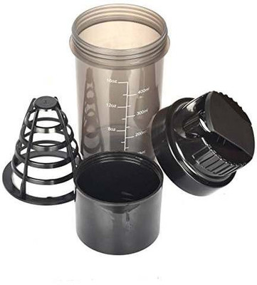 

VibeX ™ Cyclone-Cup-22-oz-Blender-Mixer-Bottle-Protein 500 ml Shaker(Pack of 1, Black)