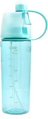 

VibeX ™ Spray Mist Squeeze Protable Water Bottle 550 ml Sipper(Pack of 1, Blue)