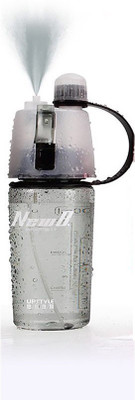 

VibeX ™ Spray Mist Squeeze Protable Water Bottle 600 ml Sipper(Pack of 1, Black)