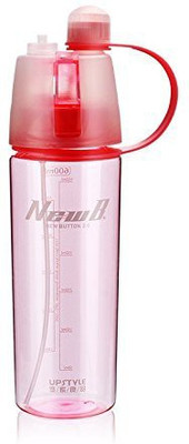 

VibeX ™ Spray Mist Squeeze Protable Water Bottle 550 ml Sipper(Pack of 1, Red)