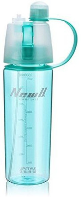 

VibeX ™ Spray Mist Squeeze Protable Water Bottle 550 ml Sipper(Pack of 1, Blue)