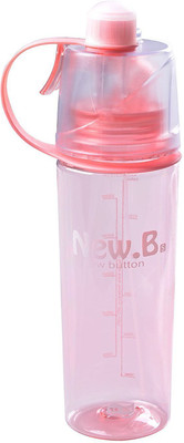 

VibeX ™ Spray Mist Squeeze Protable Water Bottle 600 ml Sipper(Pack of 1, Pink)