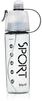 

VibeX ™ Spray Mist Squeeze Protable Water Bottle 600 ml Sipper(Pack of 1, Black)