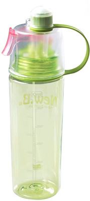 

VibeX ™ Spray Mist Squeeze Protable Water Bottle 600 ml Sipper(Pack of 1, Green)