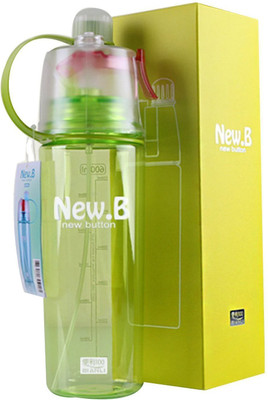

VibeX ™ Spray Mist Squeeze Protable Water Bottle 550 ml Sipper(Pack of 1, Green)